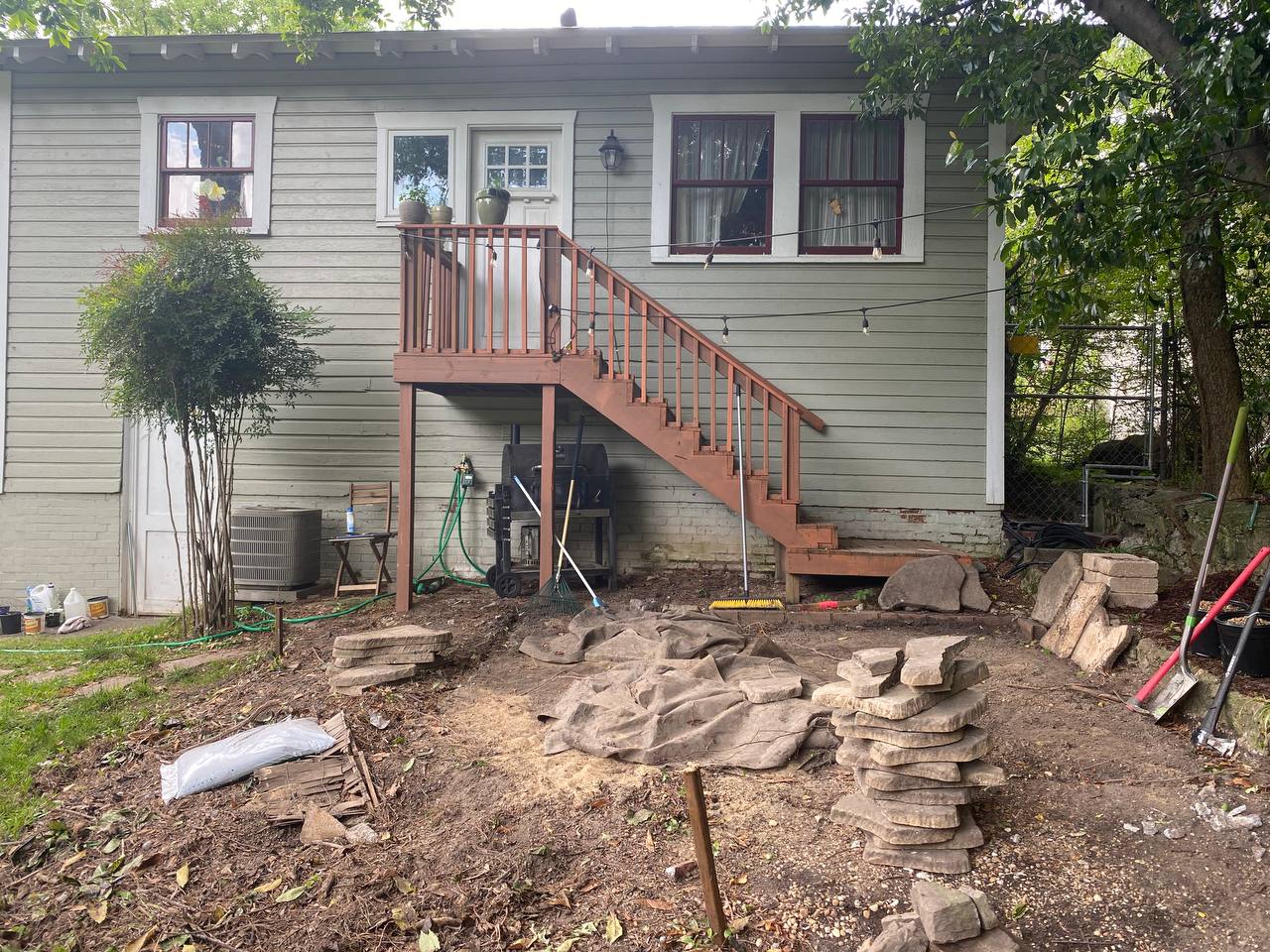 Original raw site before construction